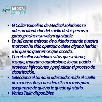 Fancy Pets Medical Solution Collar Isabelino para Perro Talla 7 con 46 Centímetros - Petopia