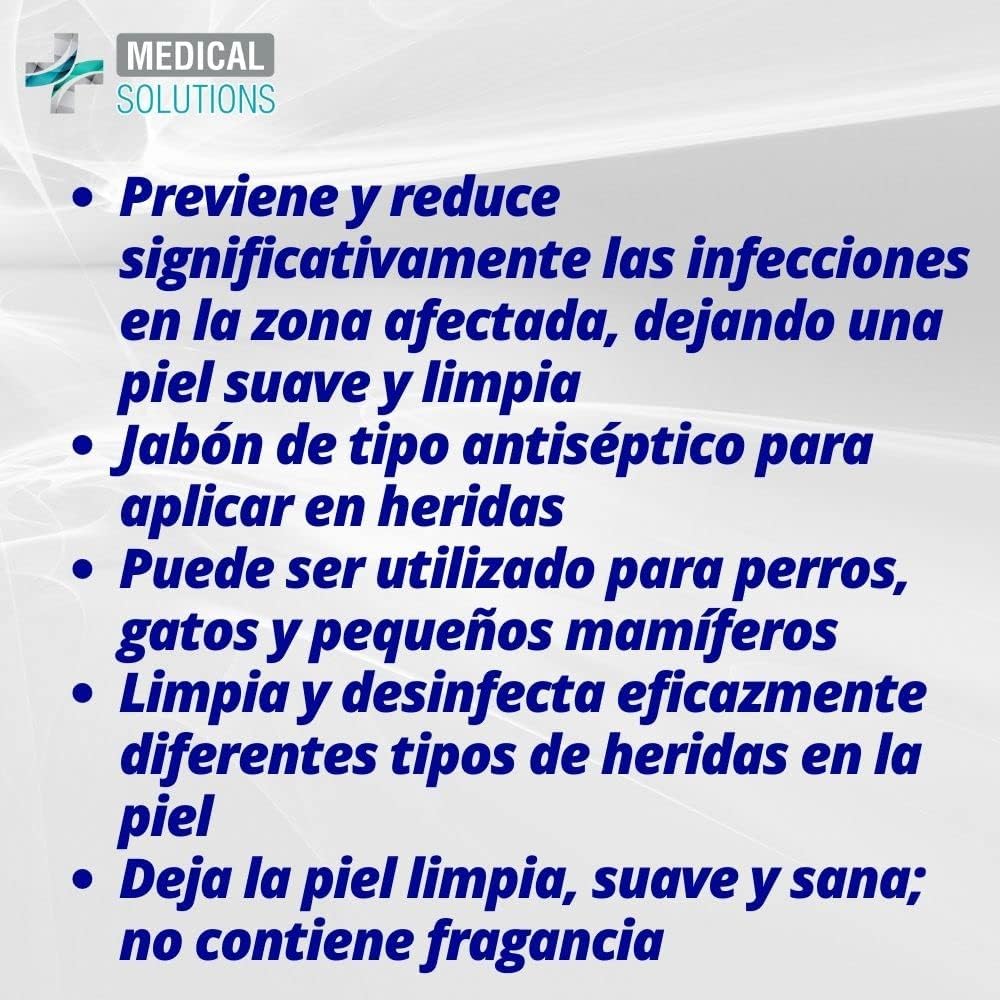Fancy Pets Medical Solutions Jabón Antiséptico para Heridas de Perros Gatos o Pequeños Mamíferos con 125 ml