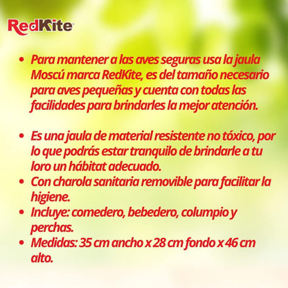 RedKite Jaula Moscú para Ave