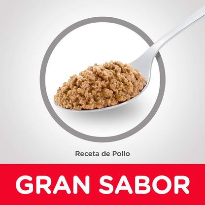 Hill's Science Diet, Alimento para Gato Adulto 7+ Años Receta de Pavo, Húmedo (lata de 156 gramos)