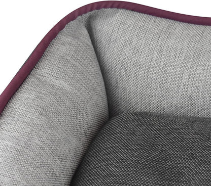 Fancy Pets Cama Chesney para Perro, Resistente, Cojín Removible, Suave y Cómoda, Base impermeble, Fácil de Lavar, Color Gris - Petopia