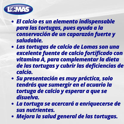 Calcio Para Tortugas Con Vitamina A, Lomas