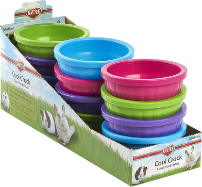 Kaytee Cool Crock Tazón de plástico, Para Animales Pequeños