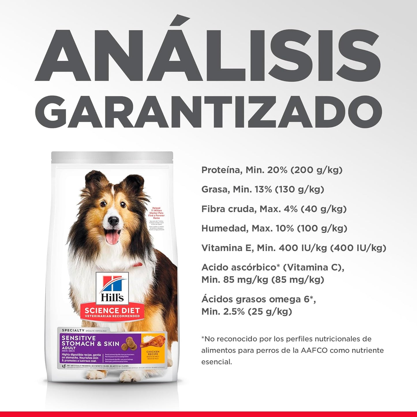 Hill's Science Diet Alimento para Perros con Piel y Estómago Sensibles para Adultos