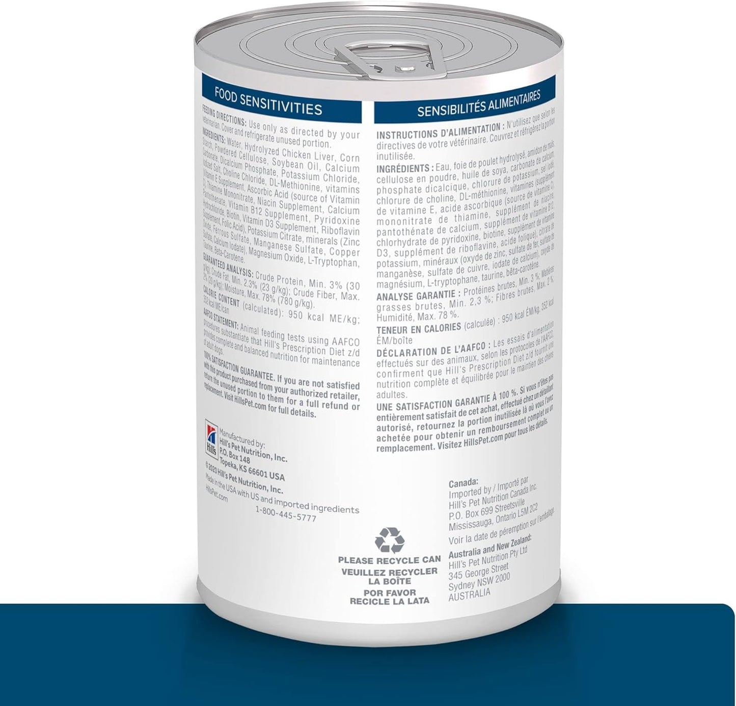 Hill's Prescription Diet z/d Skin/Food Sensitivities (Sensibilidades de la piel) Alimento húmedo para perros