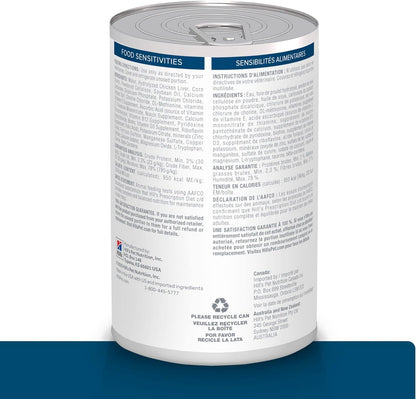 Hill's Prescription Diet z/d Skin/Food Sensitivities (Sensibilidades de la piel) Alimento húmedo para perros