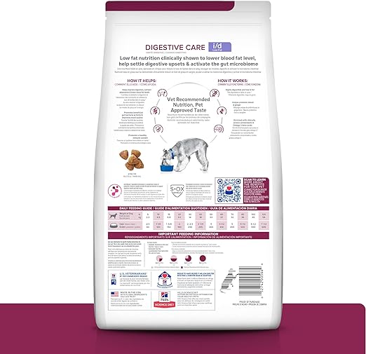 Hill's Prescription Diet i/d Low Fat Alimento Seco Gastrointestinal Bajo en Grasa para Perro 3.9 Kg
