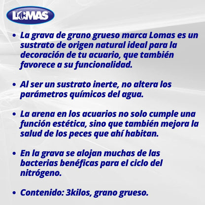 Lomas - Grava Para Acuario 3 Kg