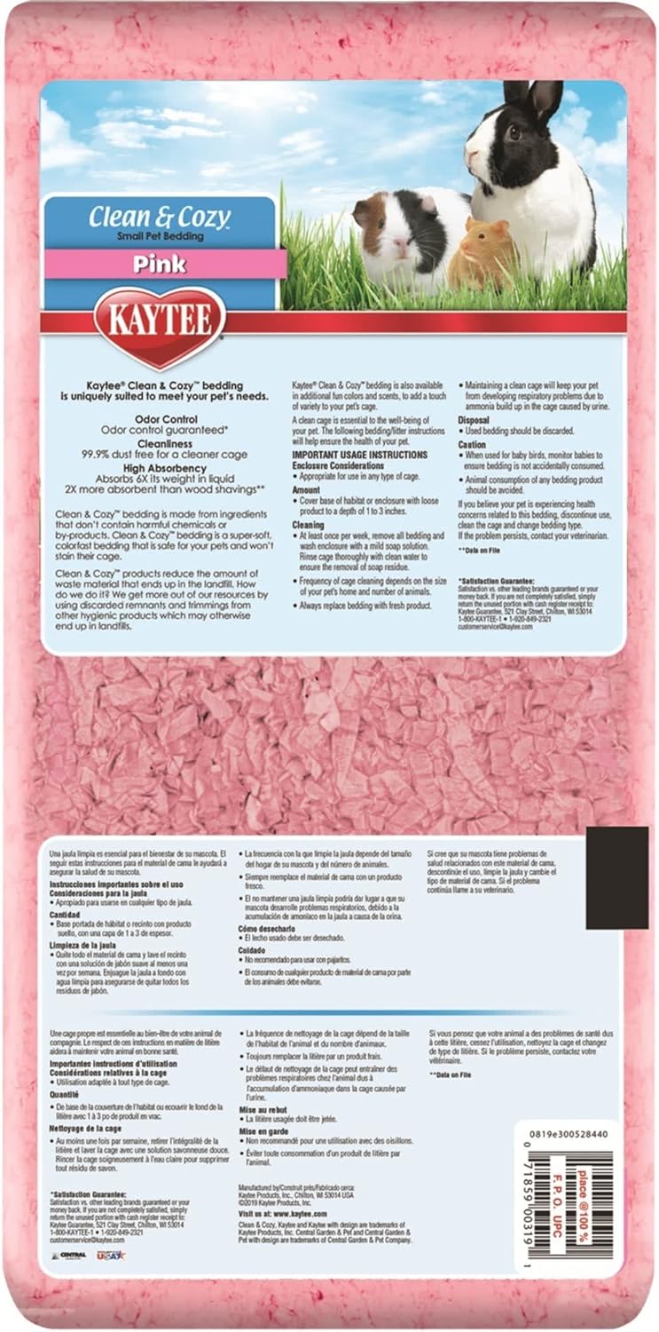 Kaytee Sustrato Clean & Cozy Rosa