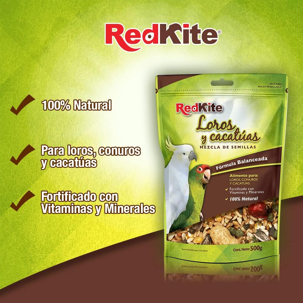 RedKite Mezcla de Semillas para Loros y Cacatúas 500 Gr