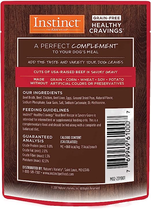 Instinct Healthy Cravings Receta de Res Para Perros - Petopia
