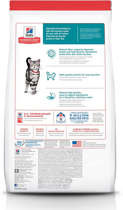Hill's Science Diet, Alimento para Gato Adulto Indoor, Seco (bulto)