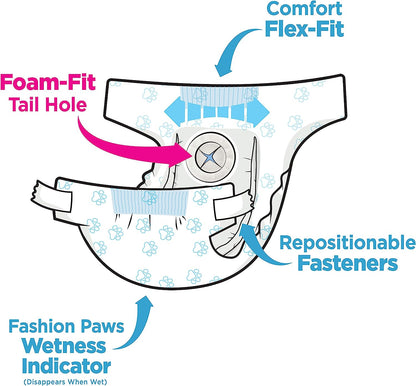 Wee-Wee Pañales con indicador de humedad para perros, talla Mediana