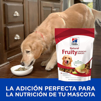 Hill's Science Diet, Snacks Frutales para Perro, Manzanas y Avena 227 gr