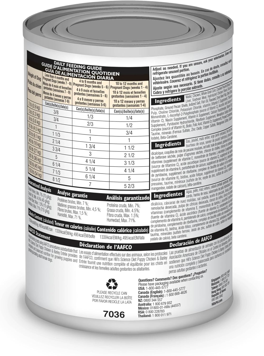 Hill's Science Diet, Alimento para Perro Puppy (Cachorro) Receta Original, Húmedo (lata 370 gr)