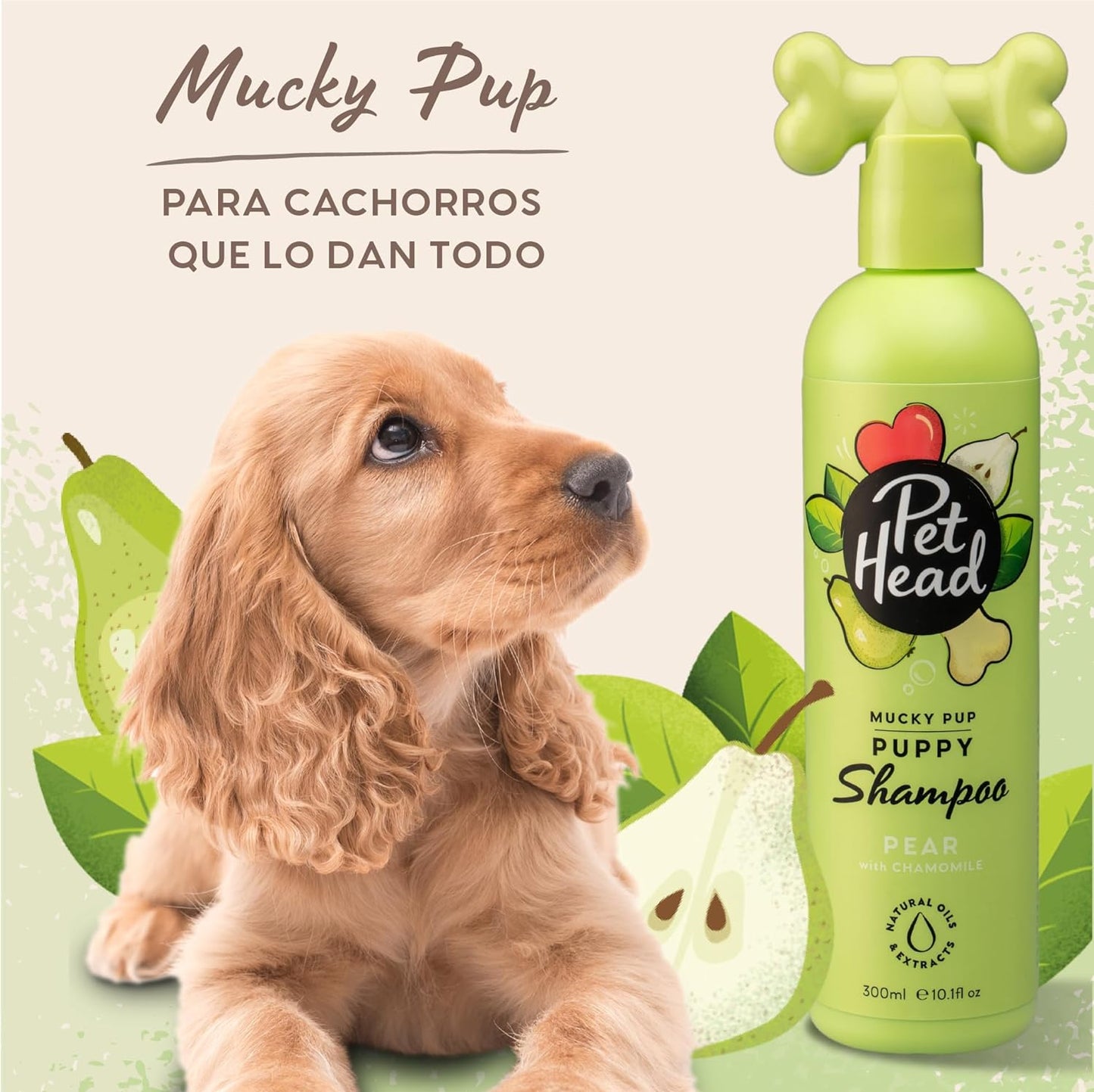 Pet Head Shampoo para cachorros Mucky, botella de 300 ml