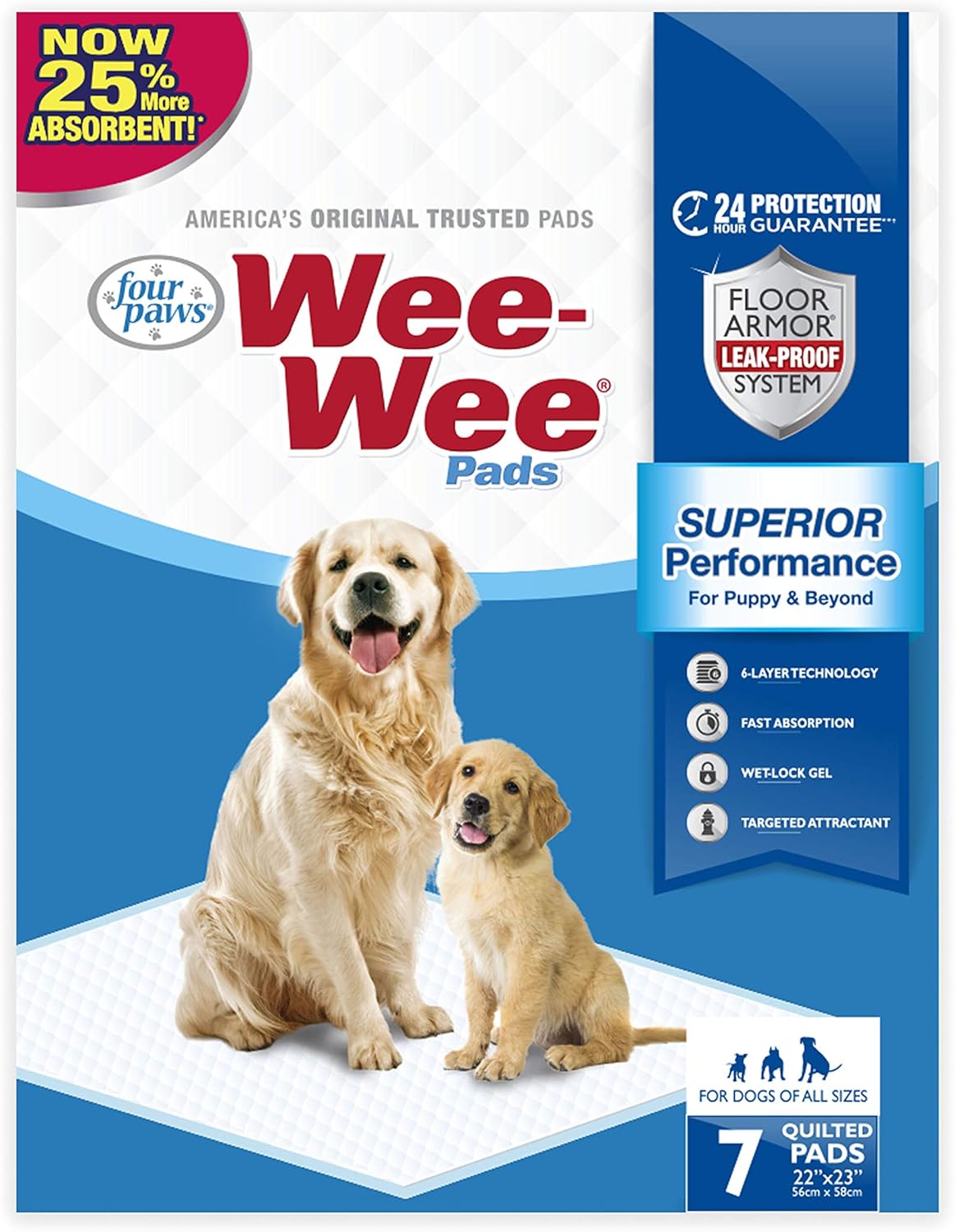 Wee-Wee Pads Tapete entrenador 56 cm x 58 cm