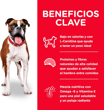 Hill's Science Diet, Alimento para Perro Adulto Light, Seco (Bulto)