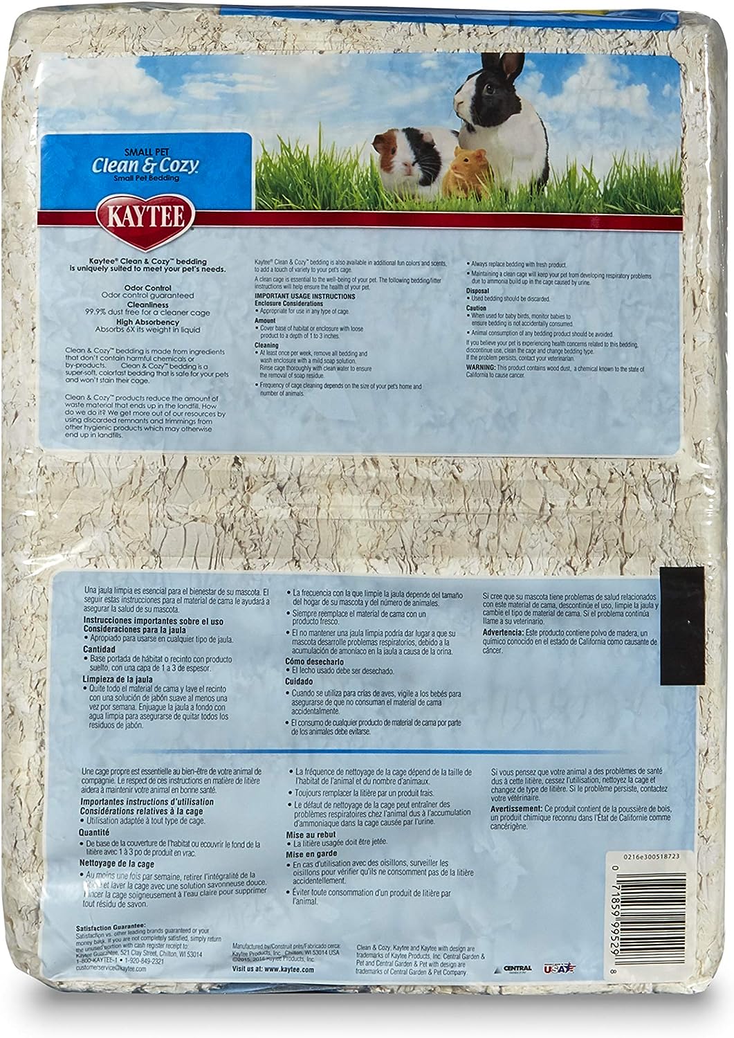 Kaytee Clean & Cozy Natural Color Blanco
