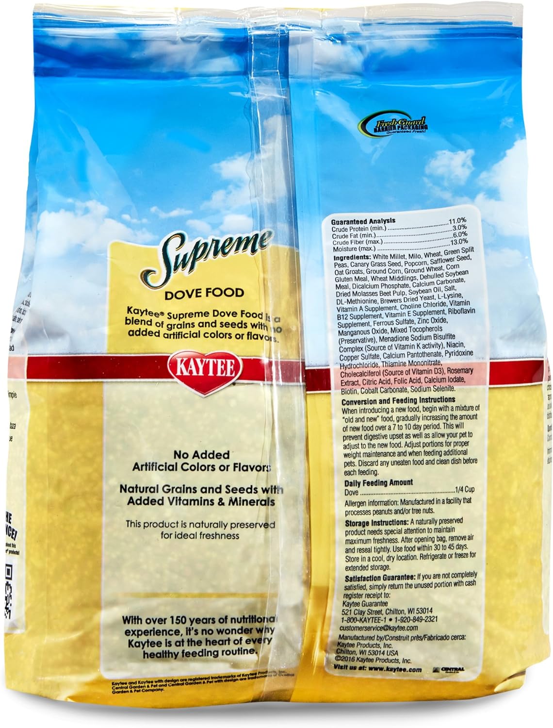 Kaytee Supreme Alimento para Paloma, 2.27 Kg (5 LB)
