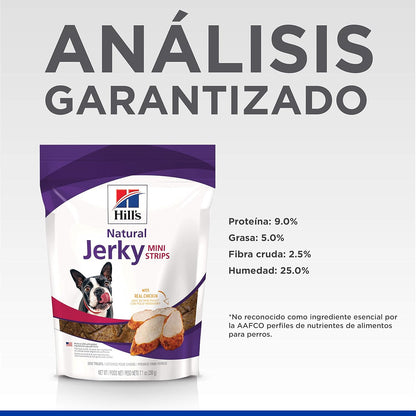 Hill's Science Diet, Jerky Snacks para Perro, Tiras pequeñas, Pollo