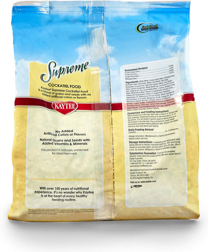 Kaytee Supreme Cacatúa Ninfa Alimento
