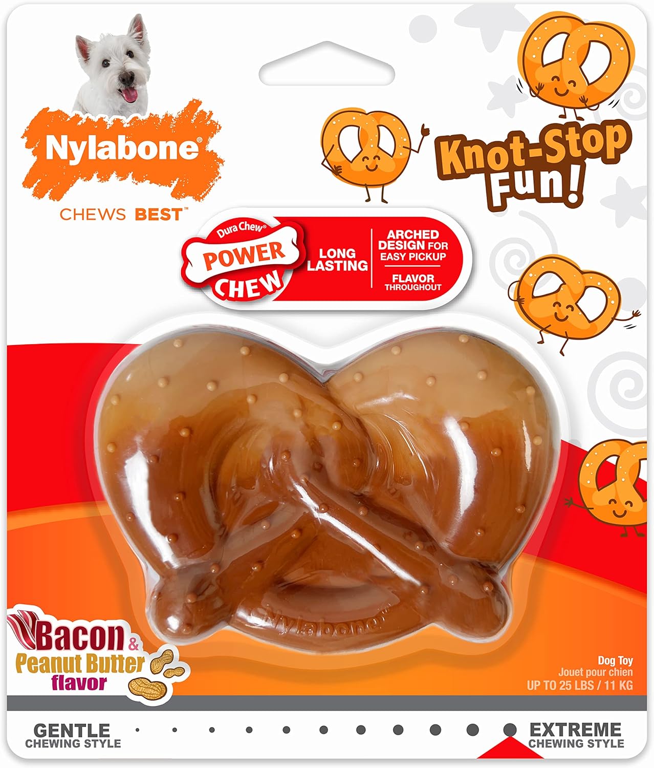 Power Chew Pretzel Juguete para perros