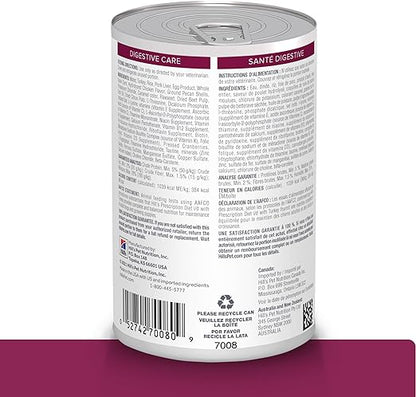 Hill's Prescription Diet i/d Digestive Care (Cuidado Digestivo) Estofado de Verduras y Pollo Alimento enlatado para perros