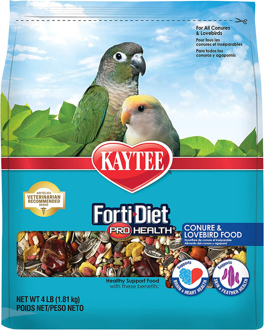 Kaytee Forti-Diet Pro Health, Alimento para cotorras y aves pequeñas 1.81 Kg (4 LB)