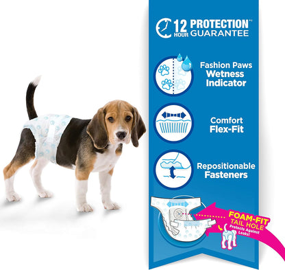 Wee-Wee Pañales con indicador de humedad para perros, talla Mediana