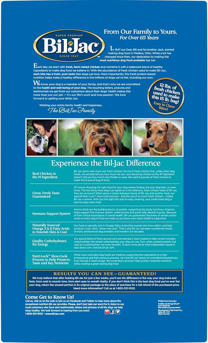 Bil-Jac Adulto Raza Pequeña Pollo