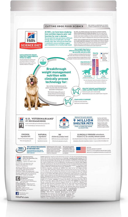 Hill's Science Diet, Perfect Weight (Control de Peso) Alimento para Perros Adultos, Croquetas