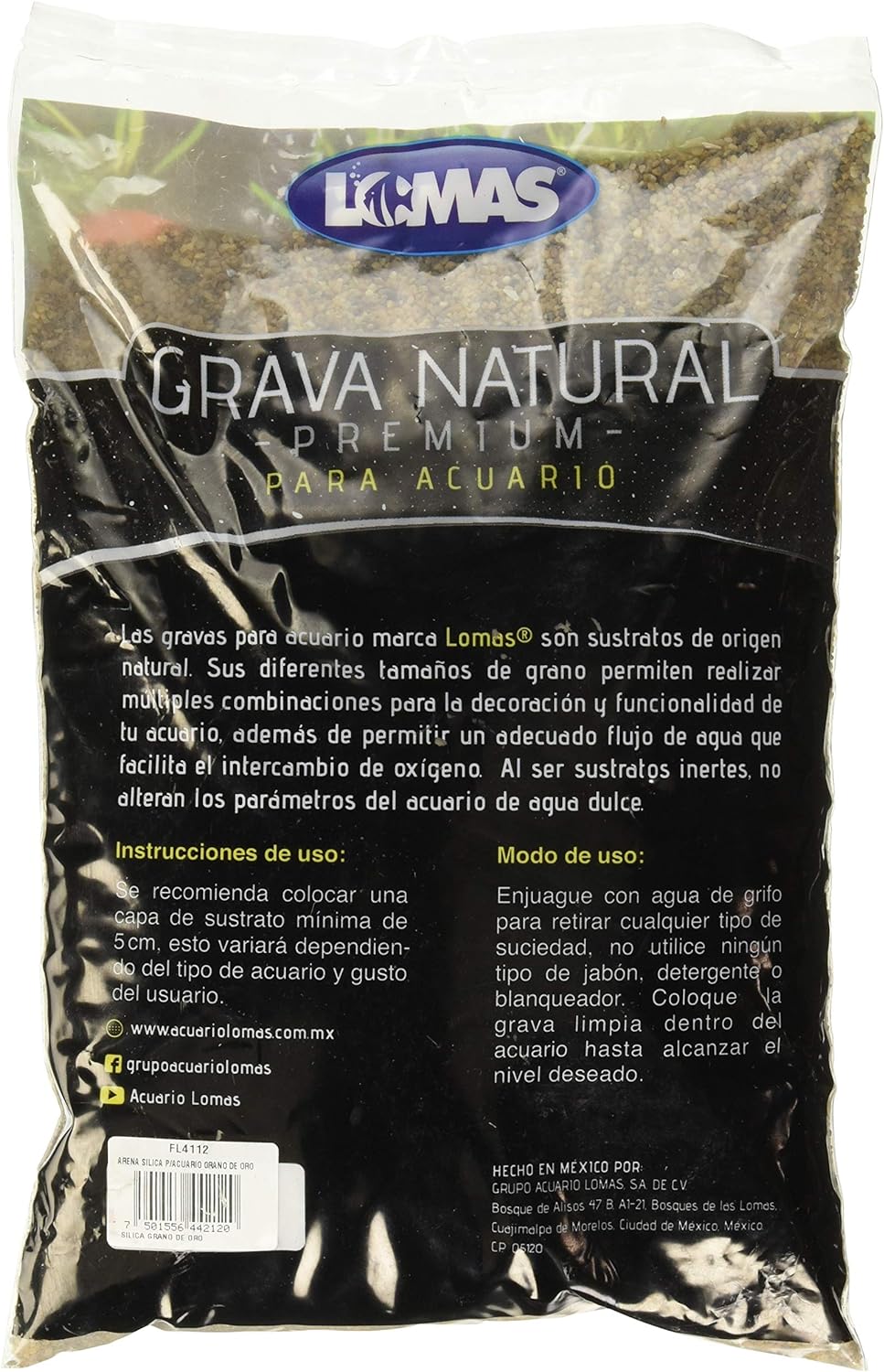 Lomas - Arena Silica Grano De Oro 3 Kg