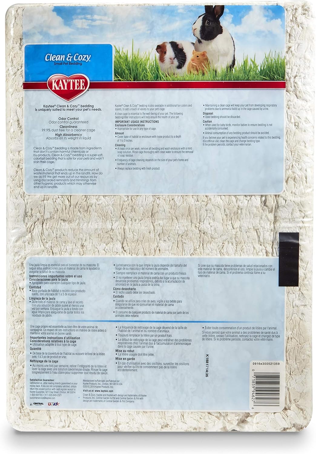 Kaytee Clean & Cozy Natural Color Blanco
