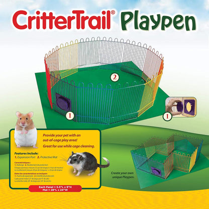 Kaytee Crittertrail Parque infantil con tapete