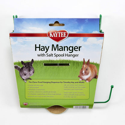 Comedero para Heno Kaytee con Colgador de Sal para Animales Pequeños