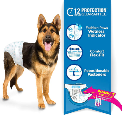 Wee-Wee Pañales con indicador de humedad para perros, talla Grande/X-Grande