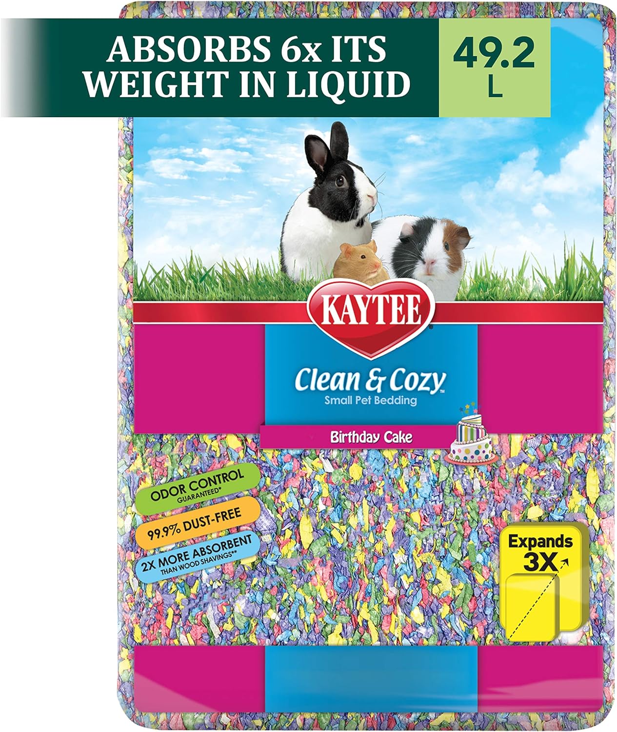 Kaytee Sustrato Clean & Cozy Birthday Cake 49.2L