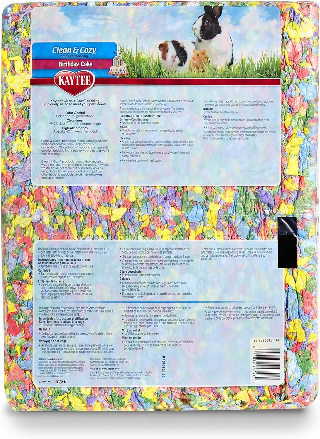 Kaytee Sustrato Clean & Cozy Birthday Cake 49.2L