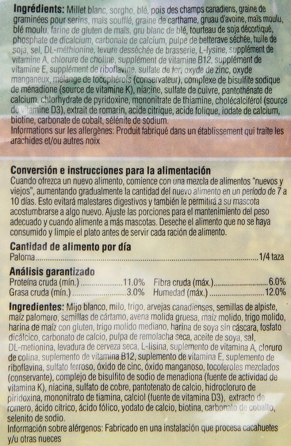 Kaytee Supreme Alimento para Paloma, 2.27 Kg (5 LB)