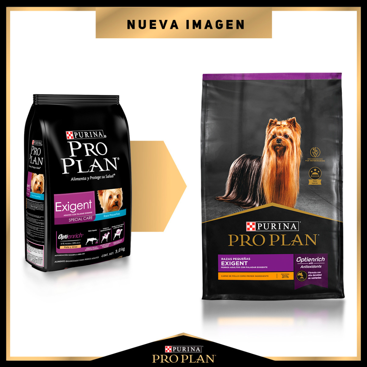PROPLAN PERRO ADULTO RAZA PEQUEÑA EXIGENT CON OPTIENRICH 3 kg