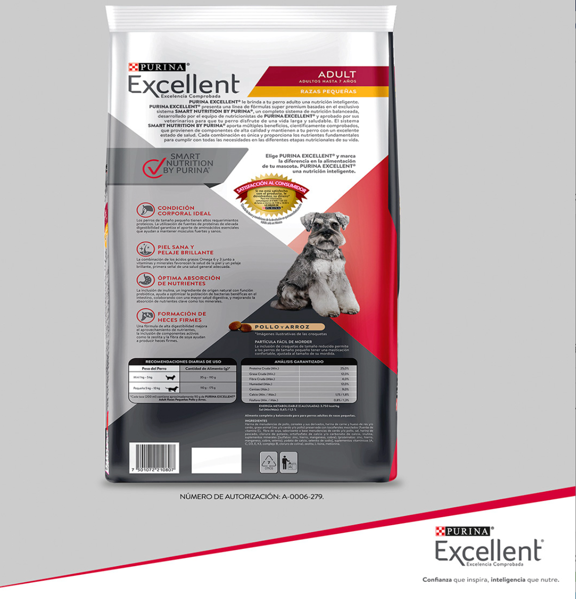 PROPLAN-PURINA EXCELLENT ADULTO RZPQN PURINA 7.5 kg