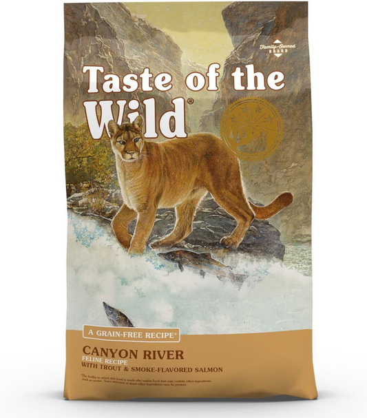 TASTE OF THE WILD-CANYON RIVER FELINE (TRUCHA Y SALMON AHUMADO) 32/16 6.35 Kg