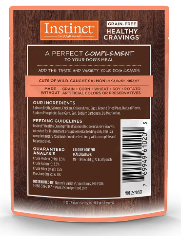 Instinct Healthy Cravings Receta Salmón Para Perros - Petopia