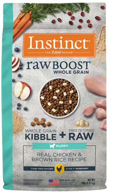 Croquetas Instinct Raw Boost de Pollo y Arroz Integral Para Cachorros - Petopia