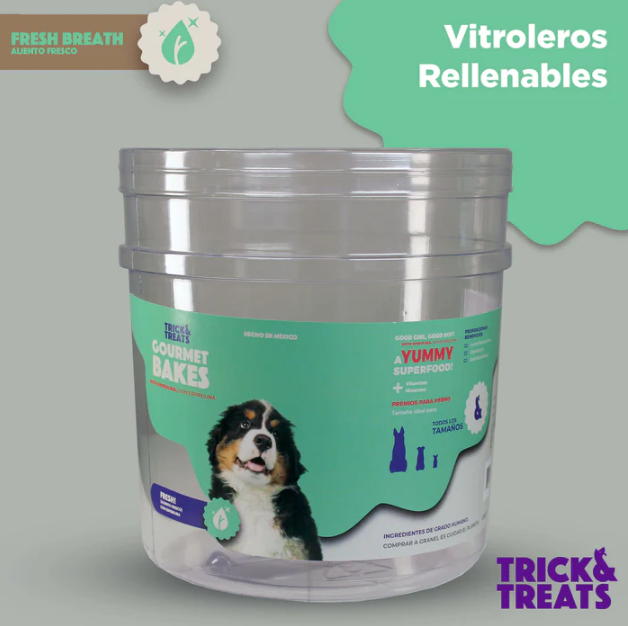 Bote Aliento Fresco (No incluye galletas) Contenedor Trick & Treats - Petopia