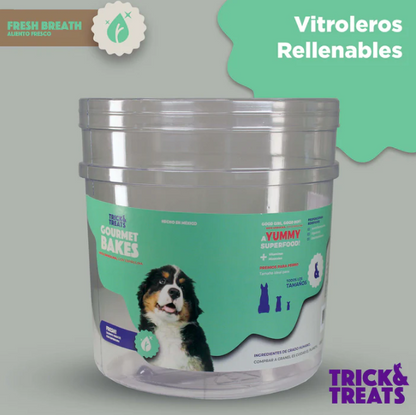 Bote Aliento Fresco (No incluye galletas) Contenedor Trick & Treats - Petopia