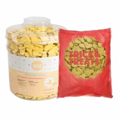 Bote Banana Cream (No incluye galletas) Contenedor Trick & Treats - Petopia