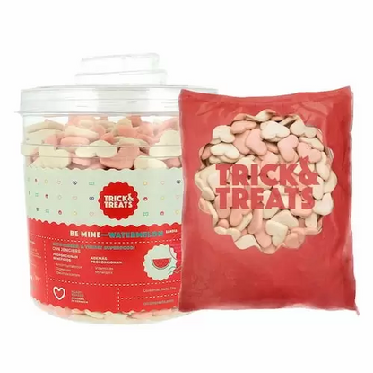 Bote Be Mine Sandia (No incluye galletas) Contenedor Trick & Treats - Petopia