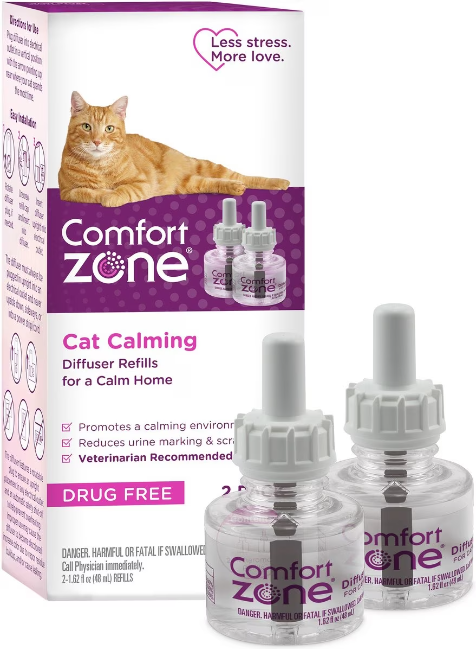 Comfort Zone Repuesto, Calmante Para Uno o Varios Gatos (48 ml)